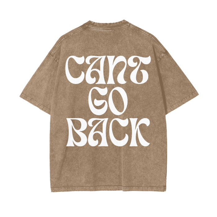 Can't Go Back Acid Wash Oversize T-Shirt