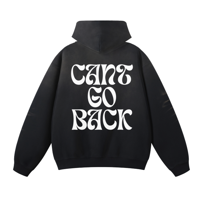 Can't Go Back Unisex Monkey Washed Hoodie