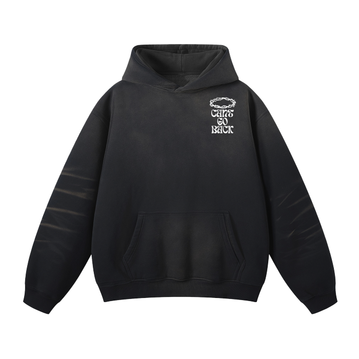 Can't Go Back Unisex Monkey Washed Hoodie