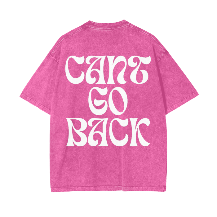 Can't Go Back Acid Wash Oversize T-Shirt