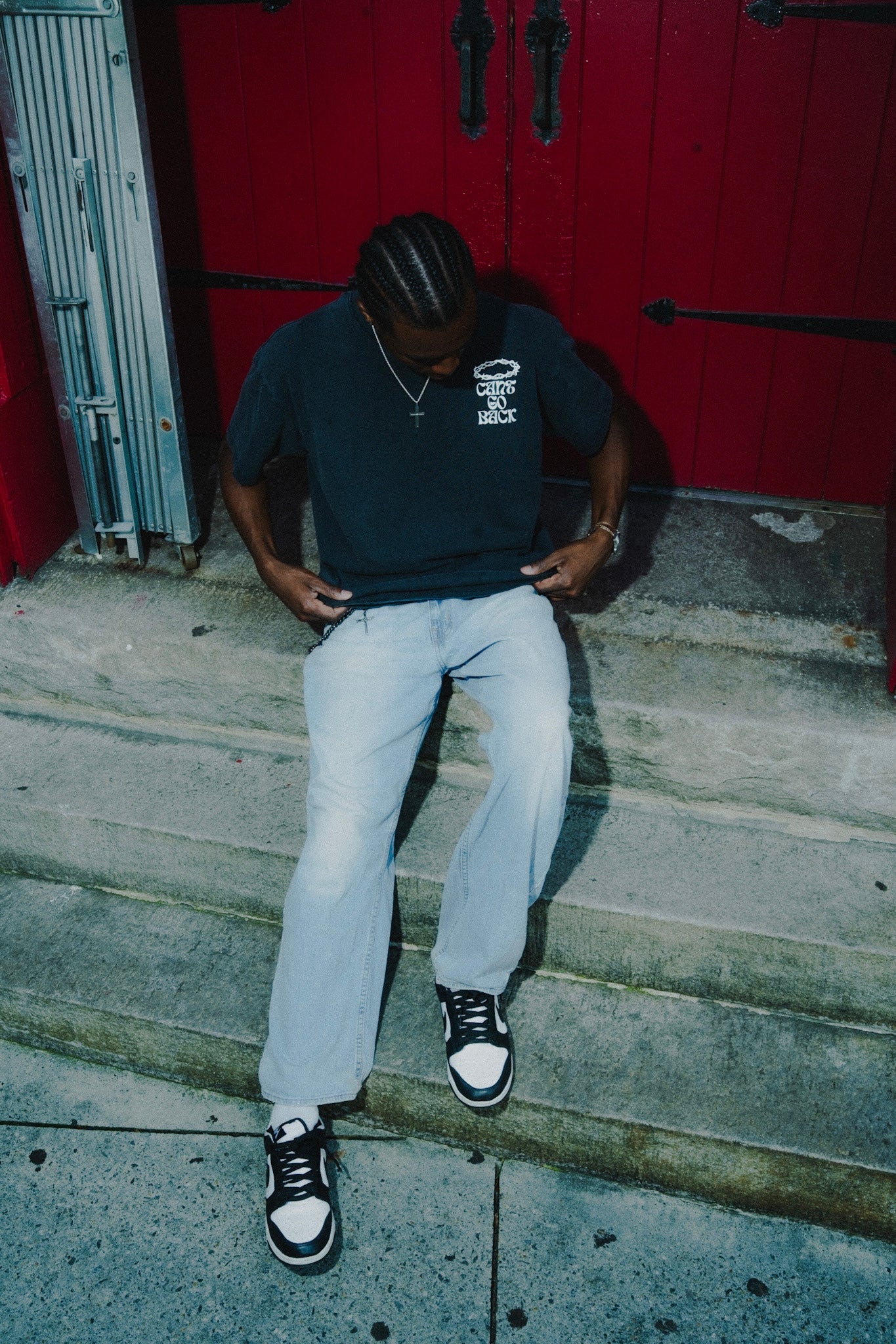 Can't Go Back Acid Wash Oversize T-Shirt
